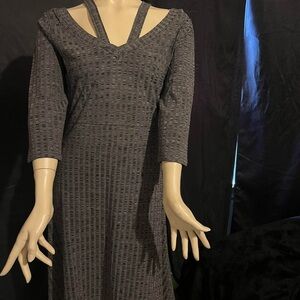 Elegant Gray Women's Dress